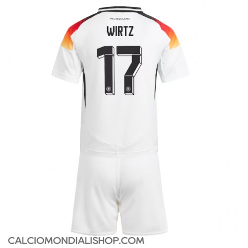 Maglie da calcio Germania Florian Wirtz #17 Prima Maglia Bambino Europei 2024 Manica Corta (+ Pantaloni corti)